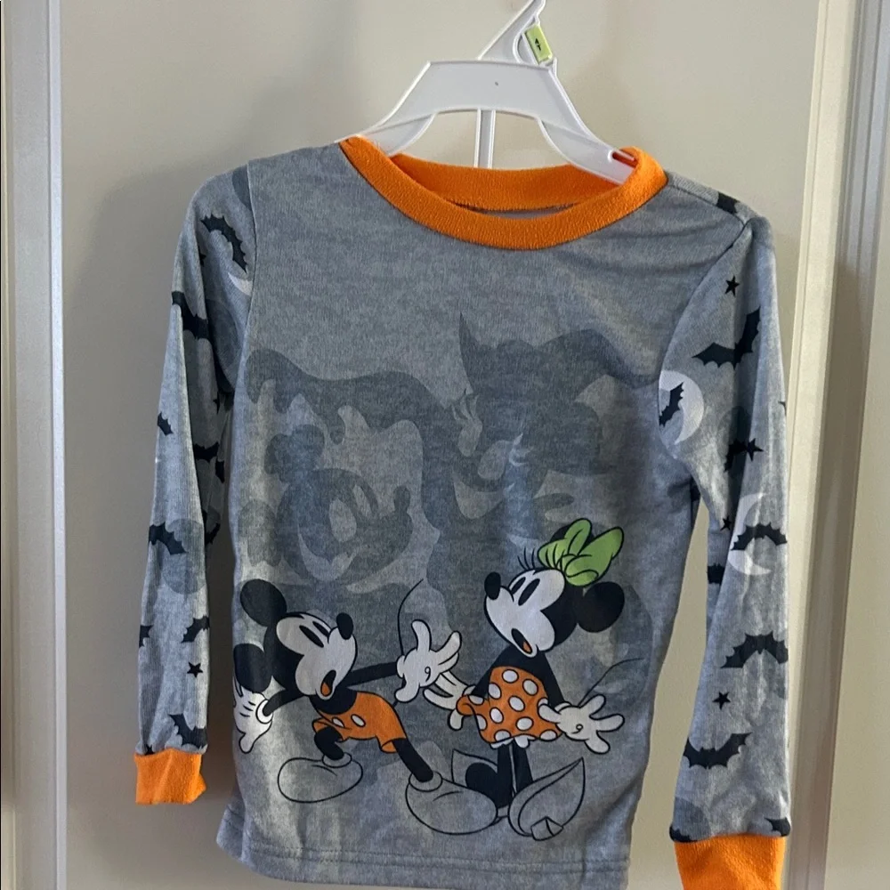DISNEY MICKEY & MINNIE MOUSE Halloween Pajama Top 4T NWT